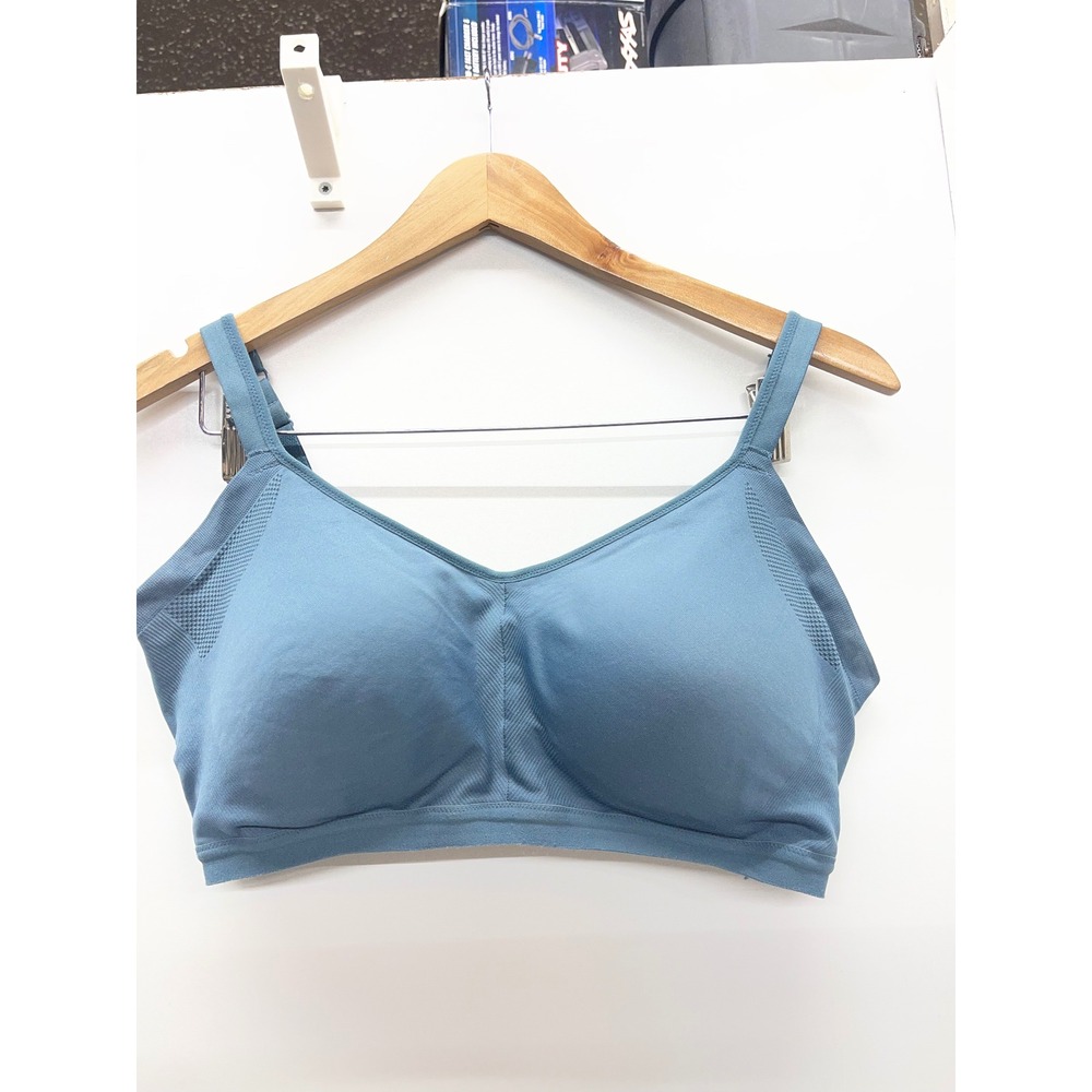 Warners Easy Does It Wire Free Bra Blue RM3911A Size 2X Lightly Padded Seamless